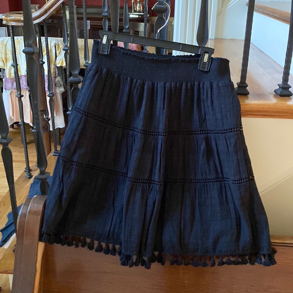 Black tiered skirt